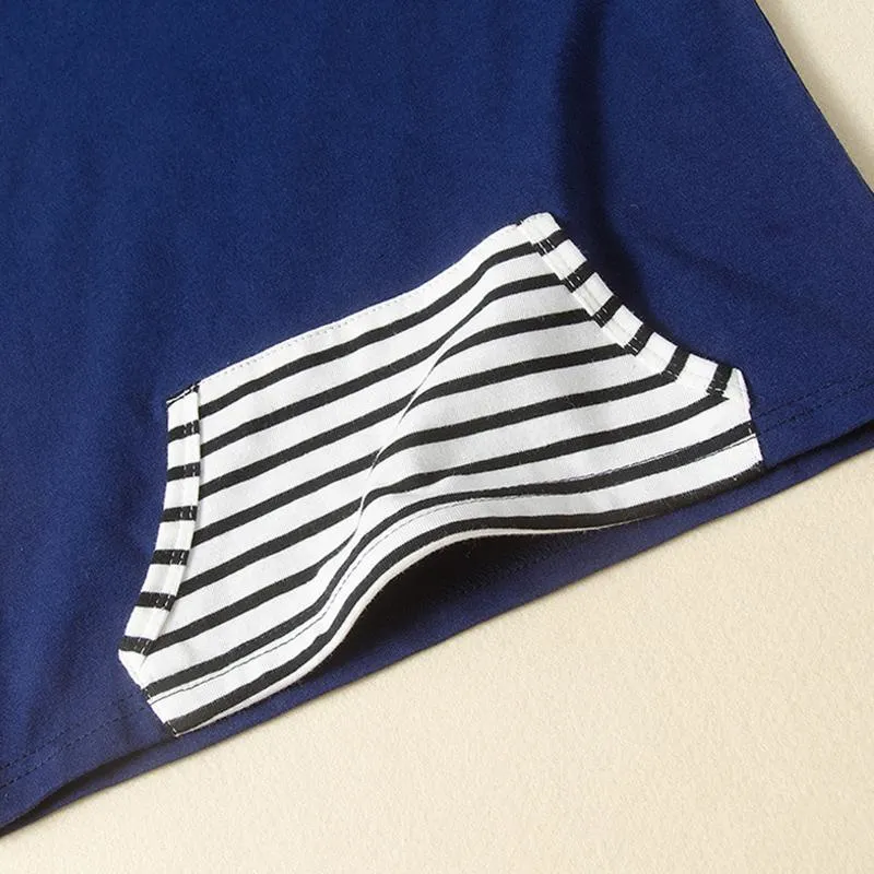 2-piece Stripes Pattern T-shirt & Shorts for Children Boy