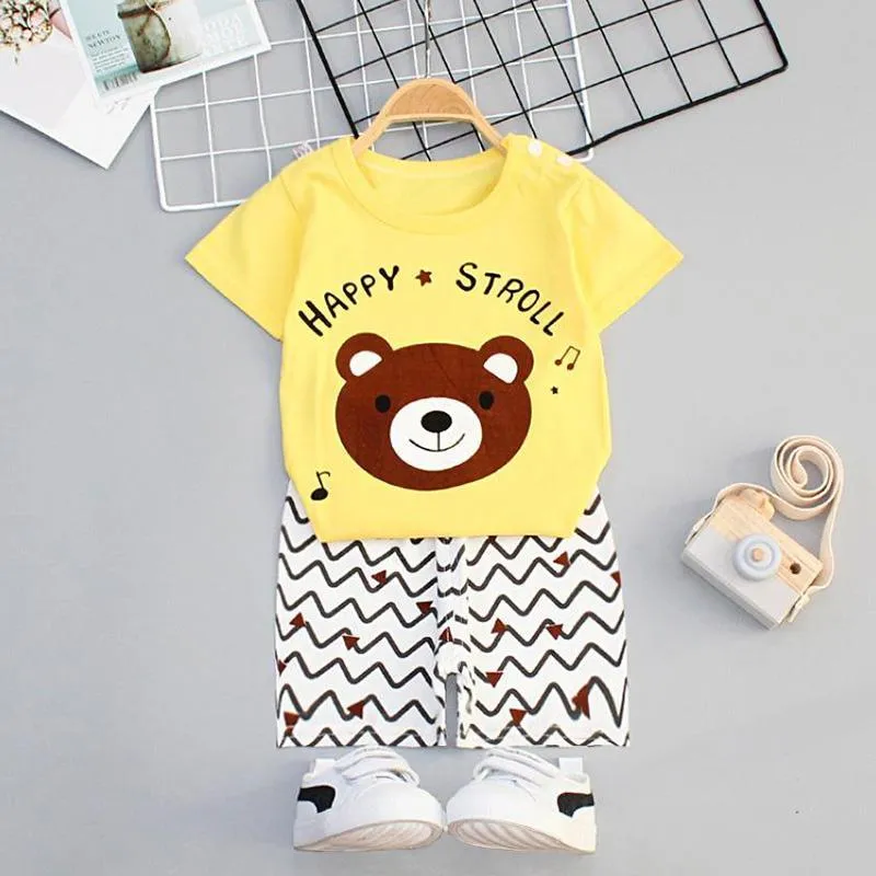 2-piece Thin Pajamas Sets for Toddler Boy Wholesale Children's Clothing