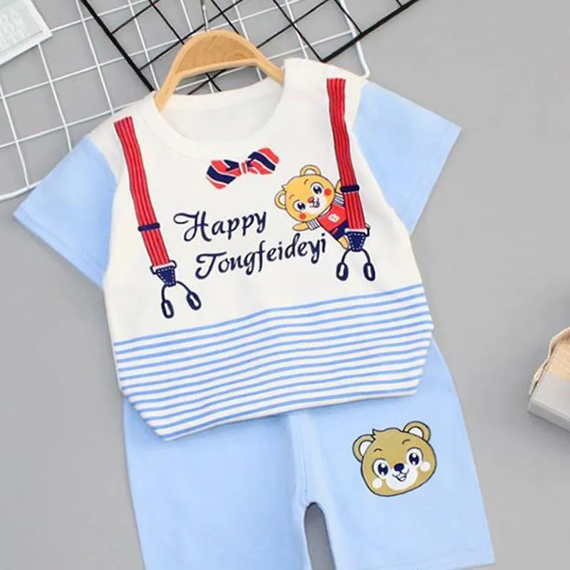 2-piece Thin Pajamas Sets for Toddler Boy Wholesale Children's Clothing