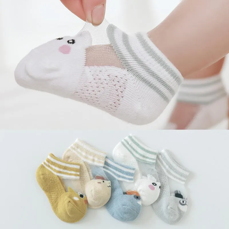 5-piece Cartoon Design Yarn Socks