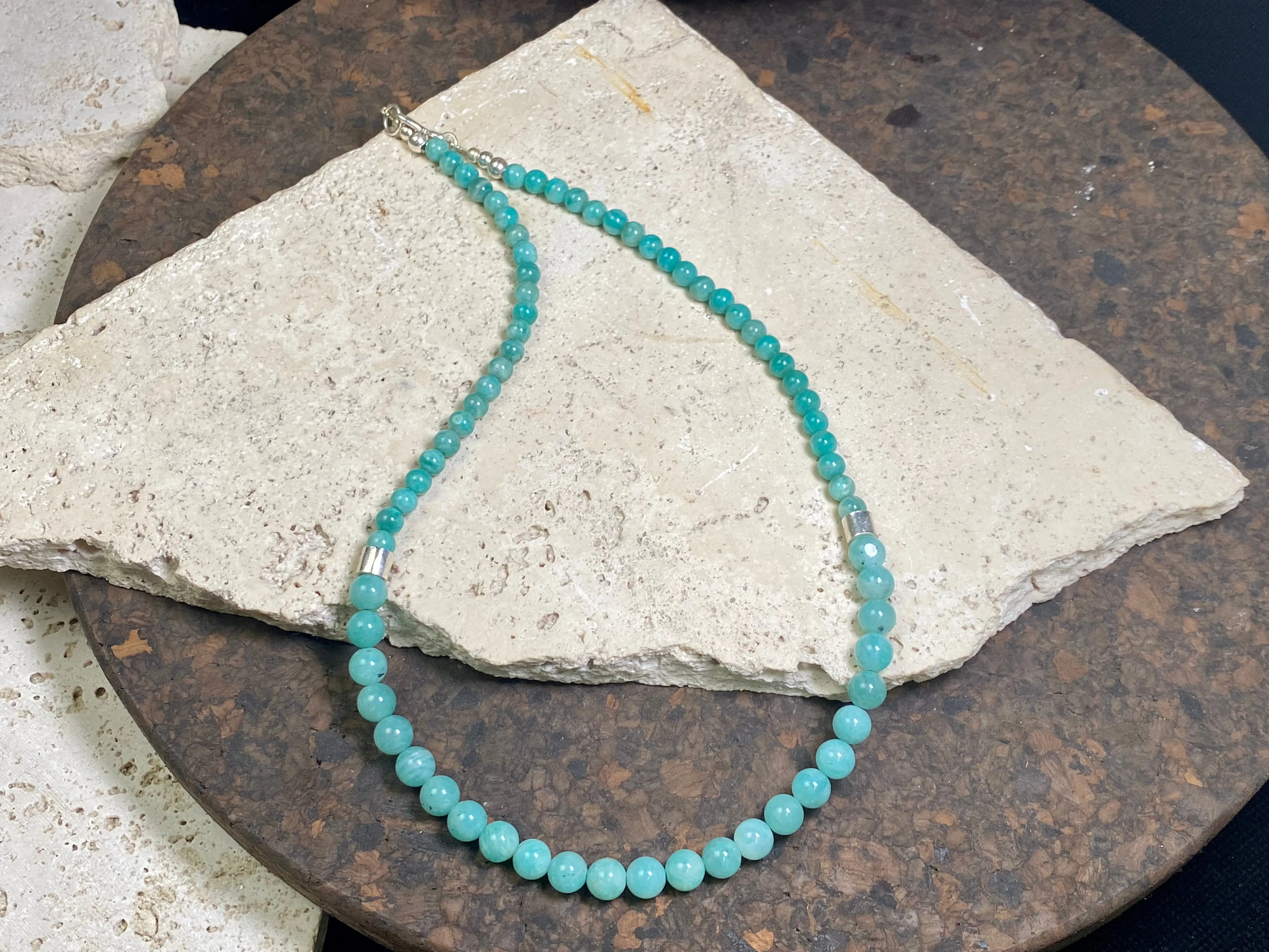 Amazonite Silver Necklace