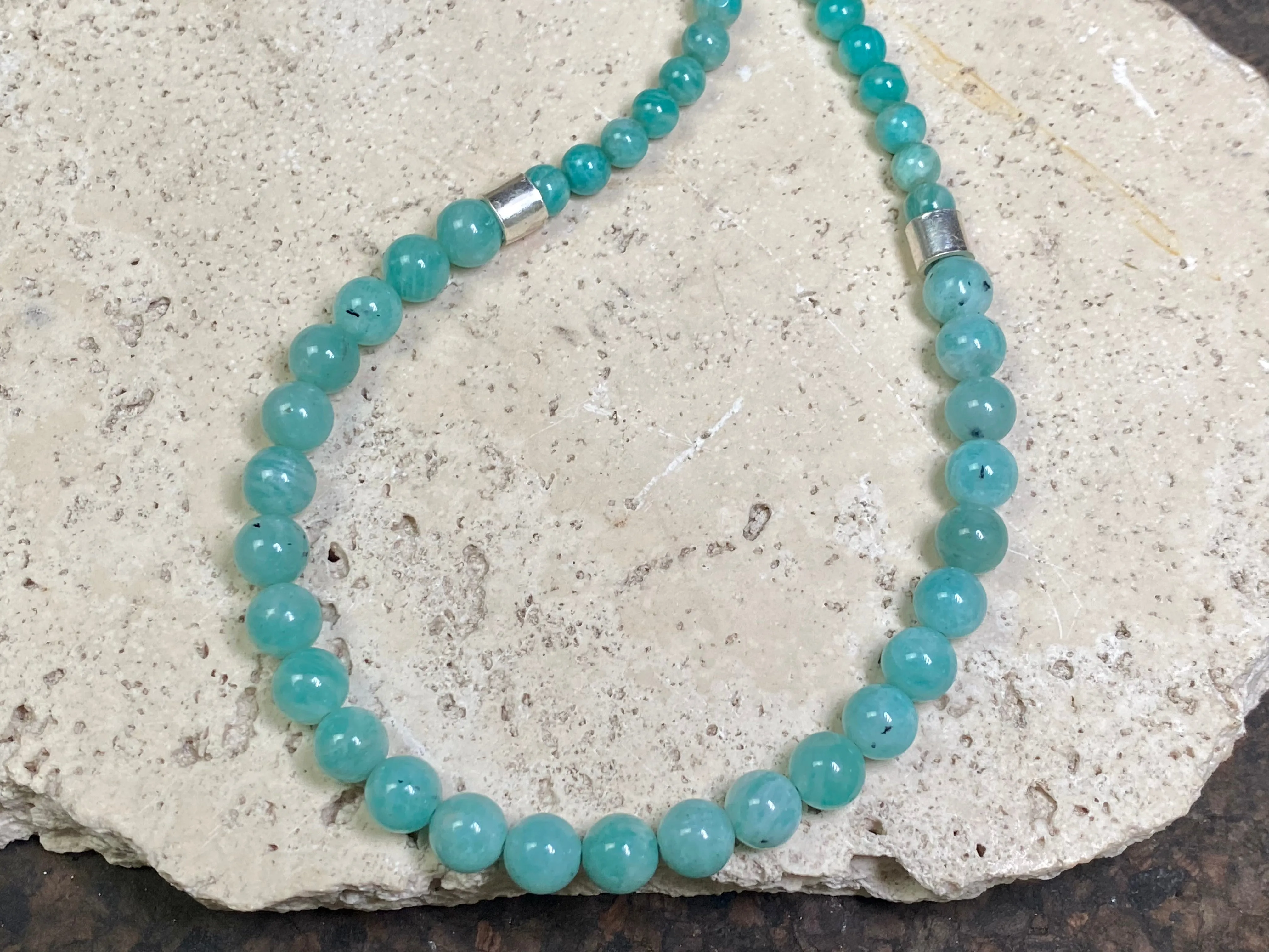 Amazonite Silver Necklace