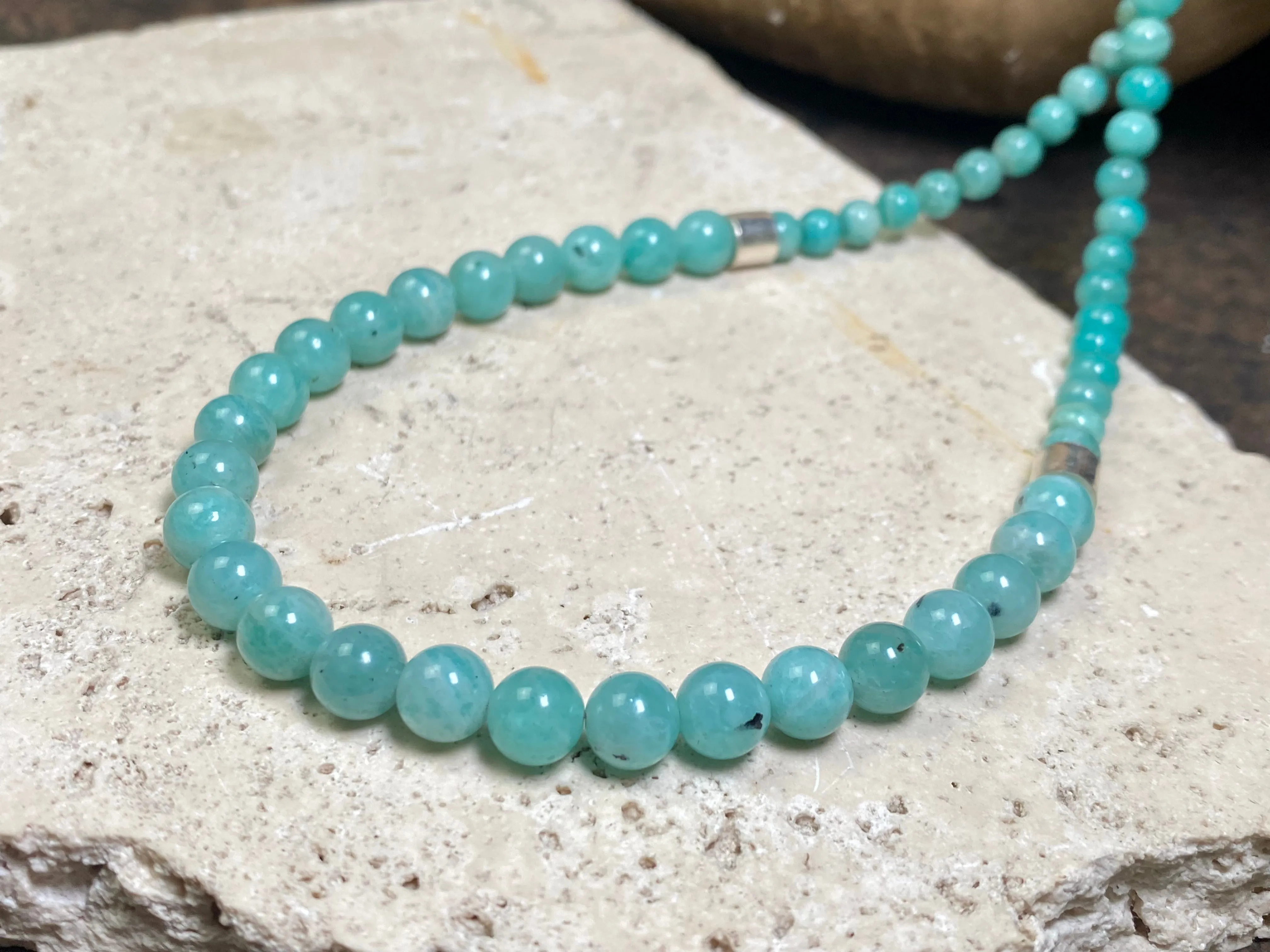 Amazonite Silver Necklace