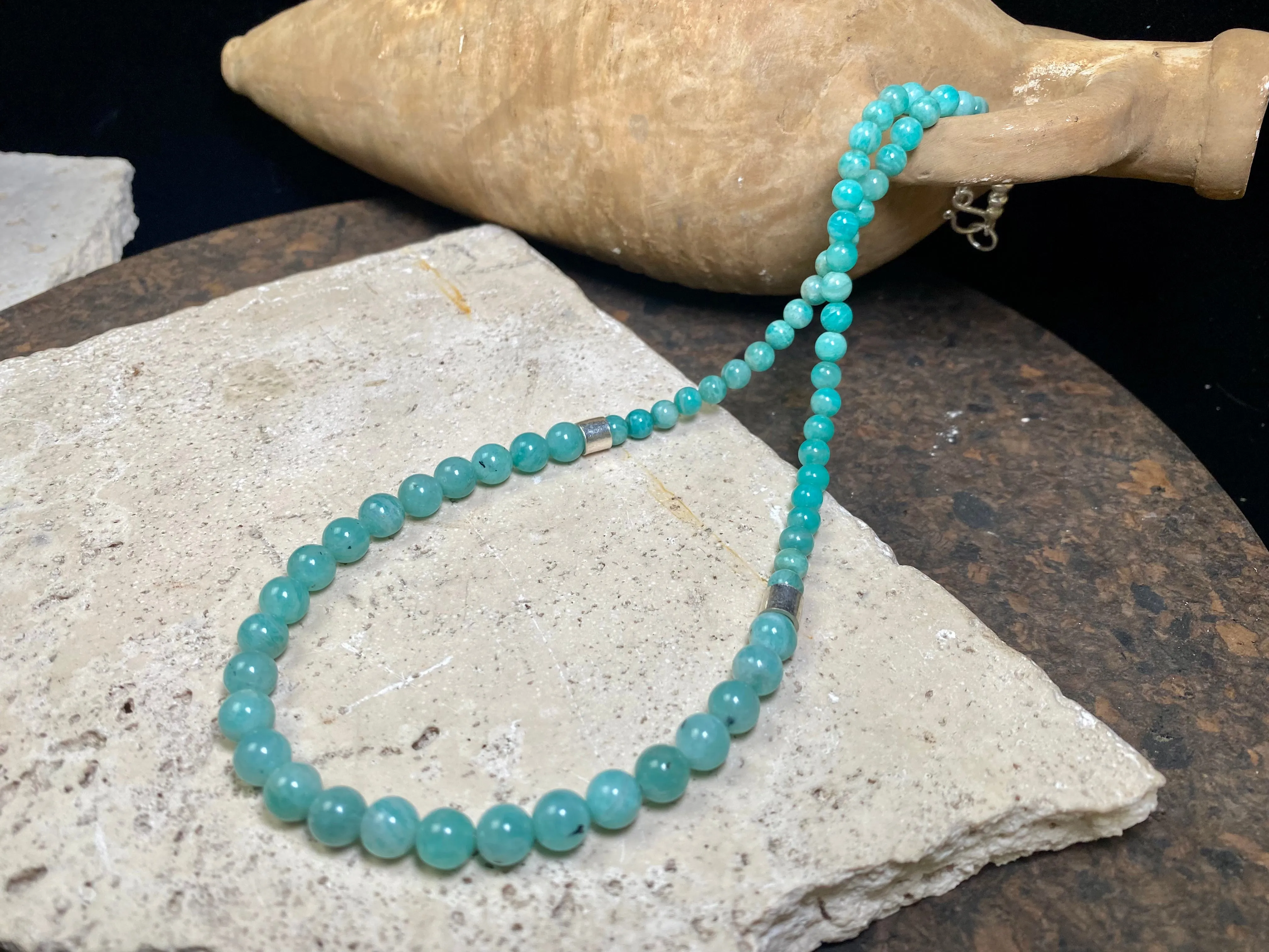 Amazonite Silver Necklace