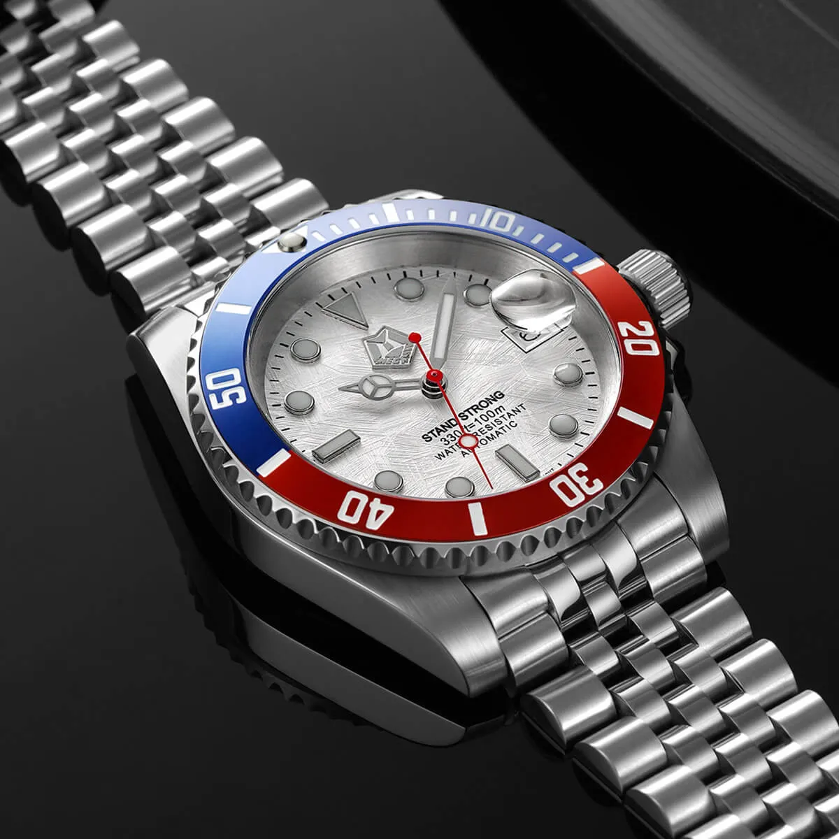 Automatic Men watch | Solid Steel | Megalith 8393M