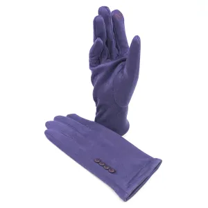 Black Ginger Regal Purple Bright Coloured Gloves - 800-604