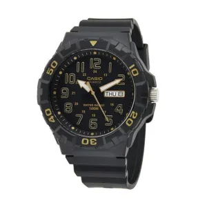 Casio Youth Analogue Black Resin Strap Watch| MRW-210H-1A2VDF