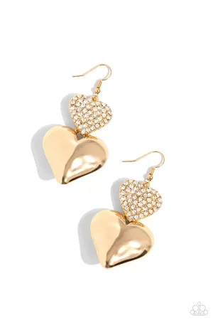 Charming Connection - Gold Earrings