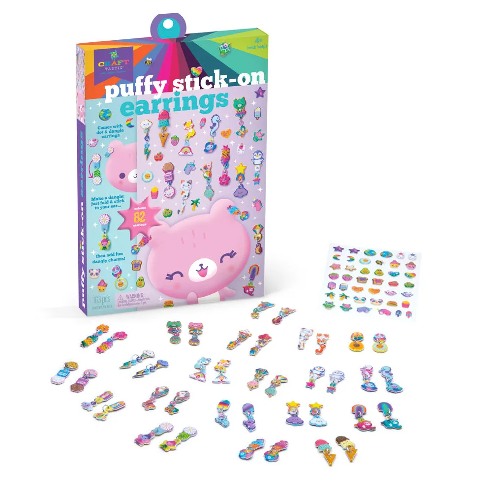 CRAFT-TASTIC® PUFFY STICK-ON EARINGS