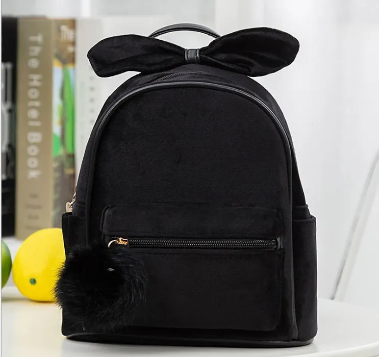 deanwangkt Cute Kid Toddler Mini Backpack Kindergarten Schoolbag Baby Cartoon Bowknot Shoulder Bag Handbag Fashion