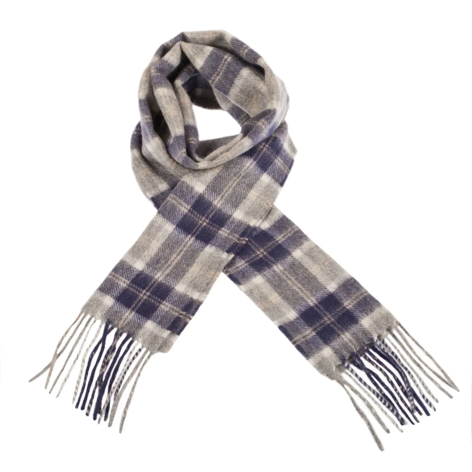 Edinburgh Cashmere Mini Scarf  Bannockbane Silver