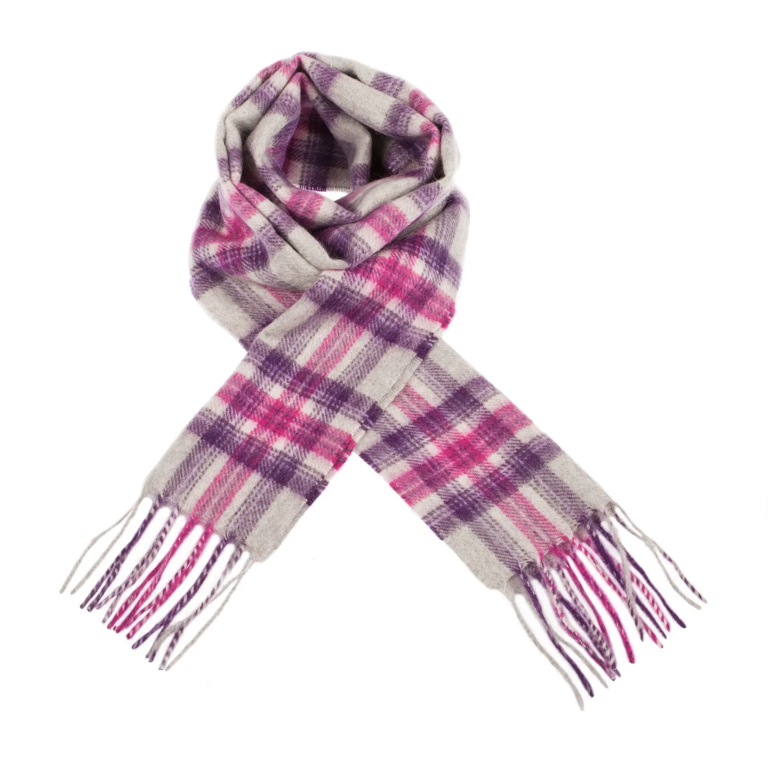 Edinburgh Cashmere Mini Scarf  Stewart Purple