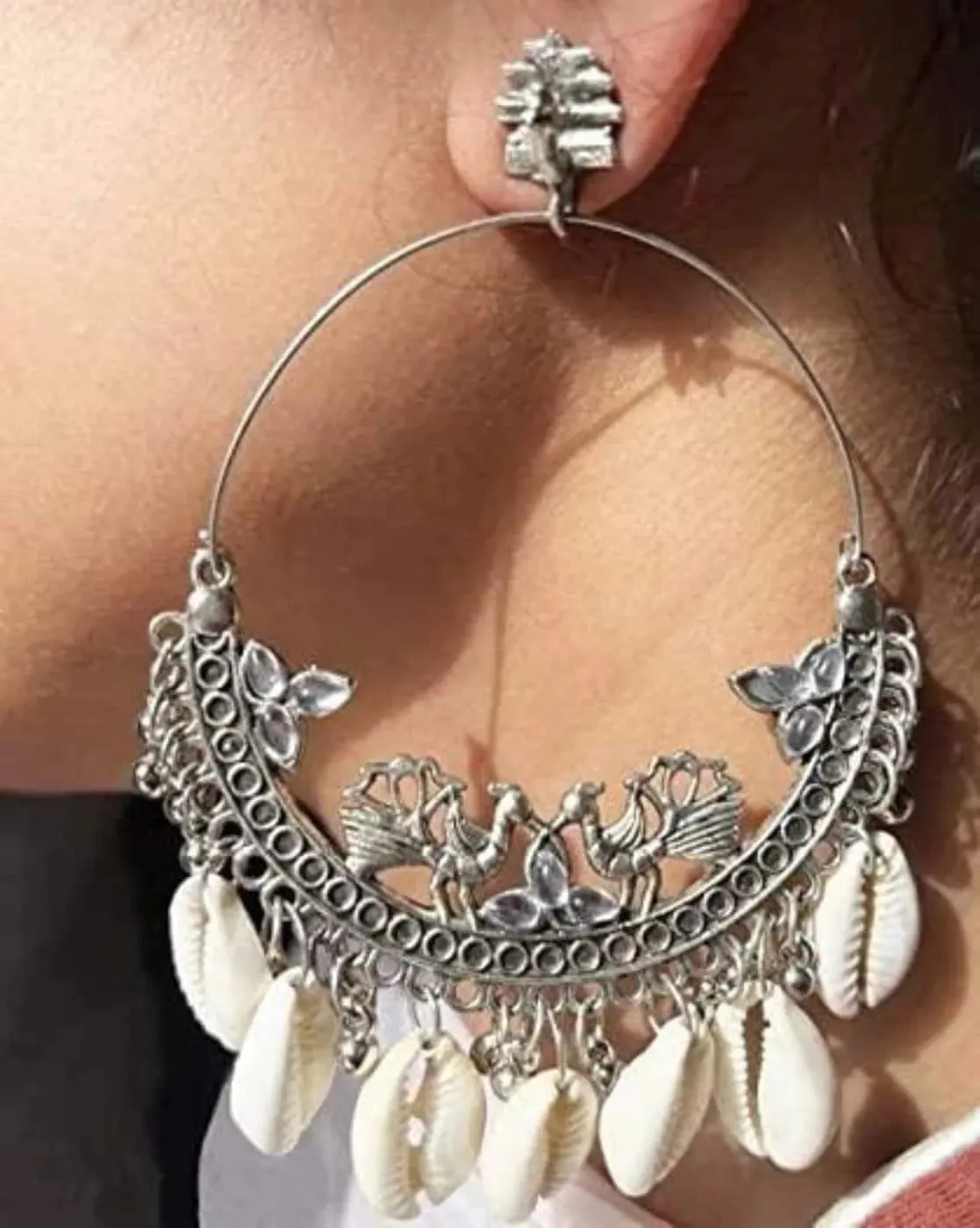 Fashionable Princess Charming Alloy Chandbali Earring