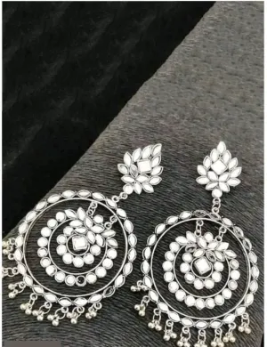 Fashionable Princess Charming Alloy Chandbali Earring