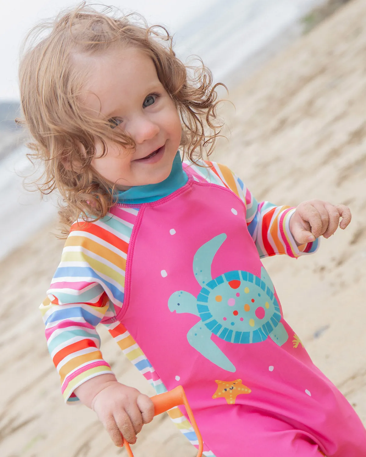 Frugi Little Sun Safe Suit - Turtle