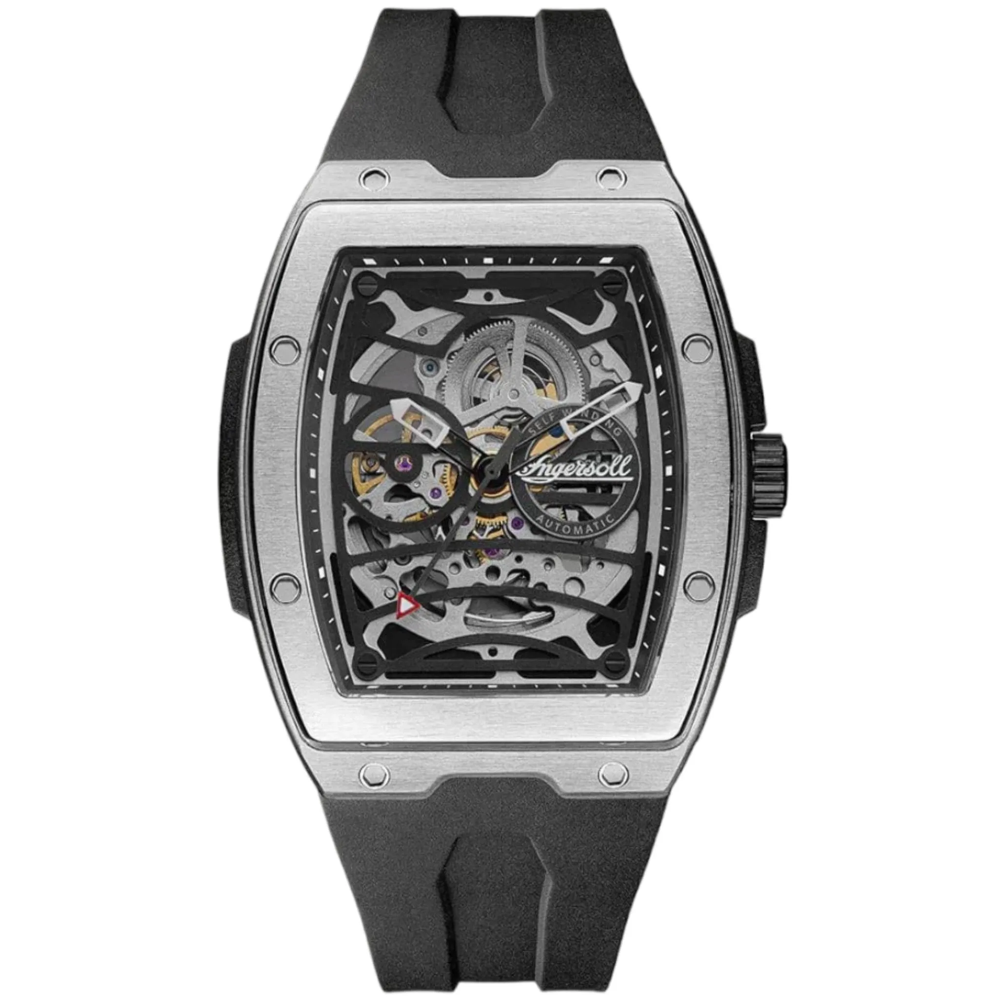 Ingersoll The Challenger Automatic Silver and Black Watch 44.6mm