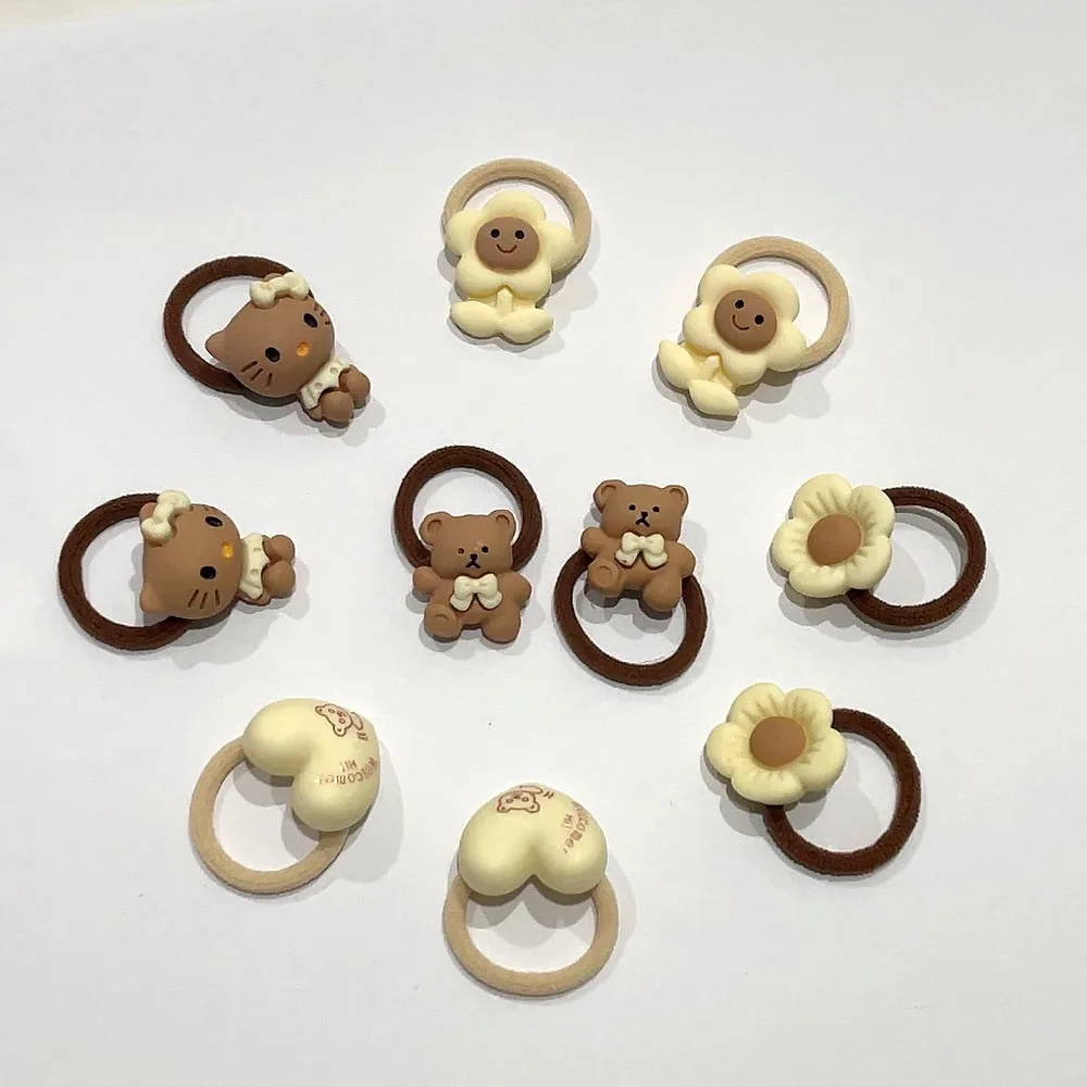 Kawaii Brown Hair Ties