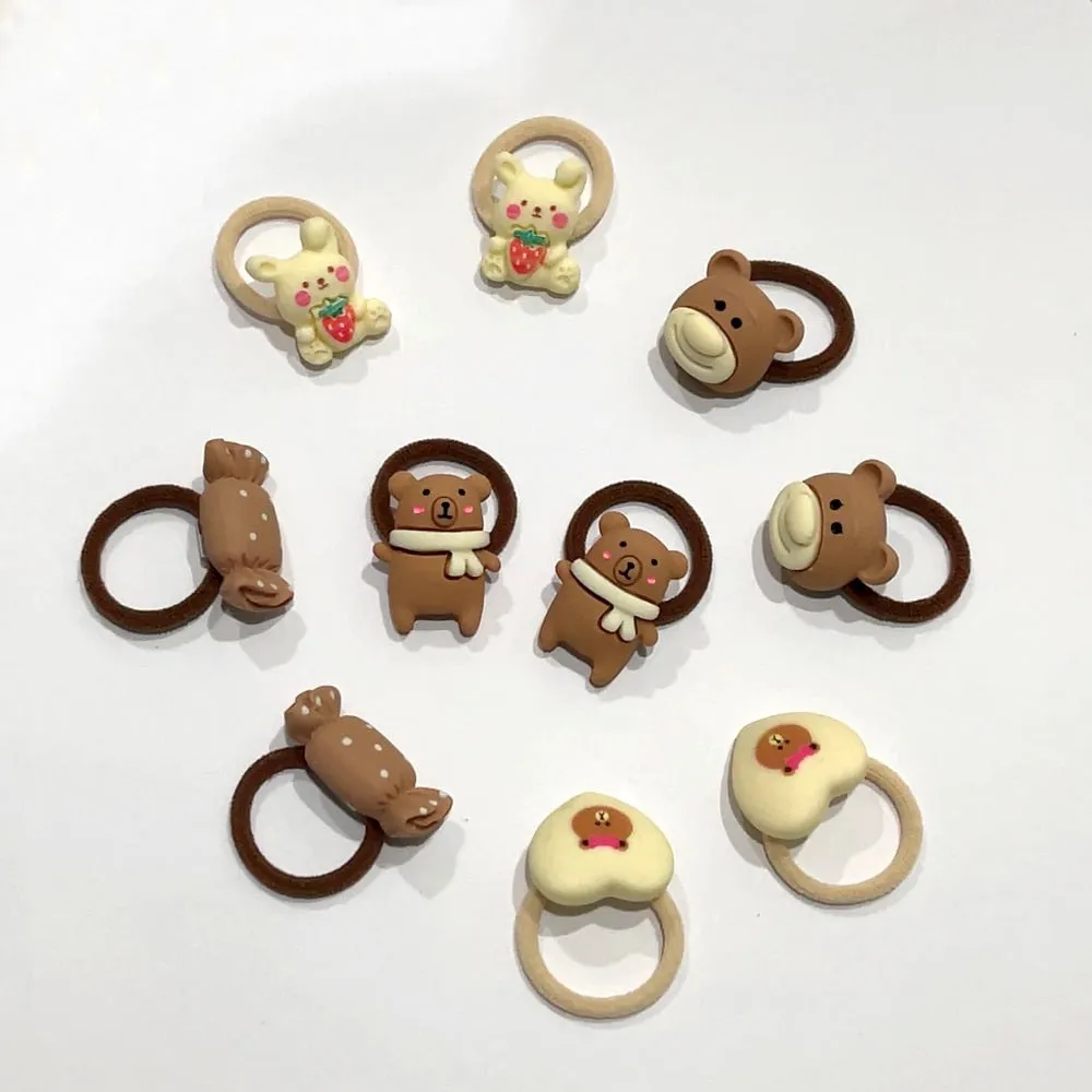 Kawaii Brown Hair Ties