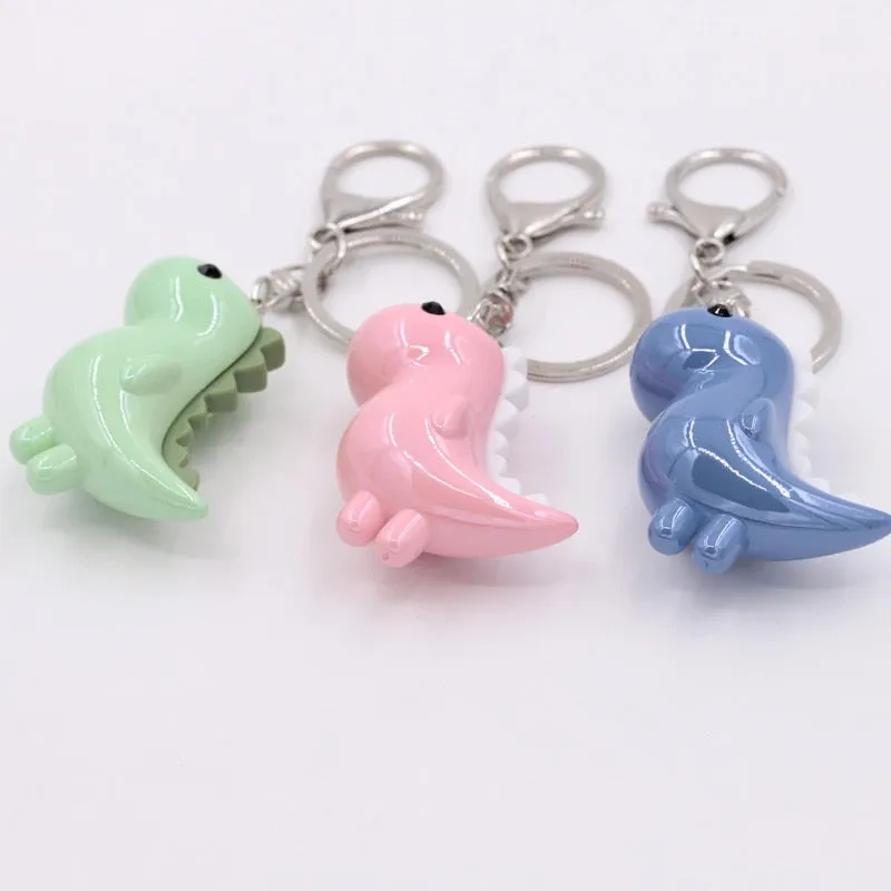 Kawaii Cartoon Dinosaur Keychain