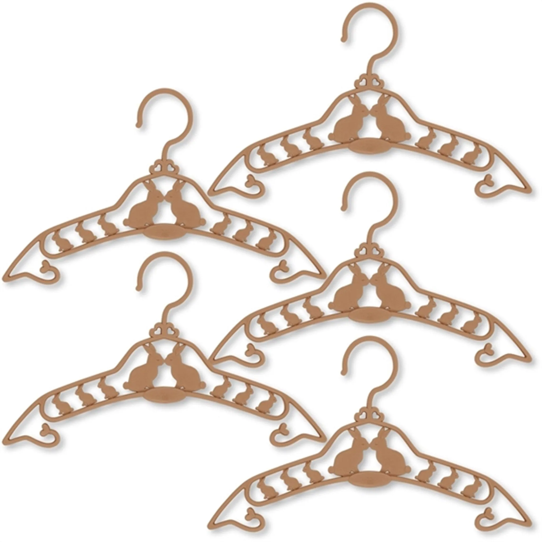 Konges Sløjd Caramel 5-Pack Kids Hanger Bunny