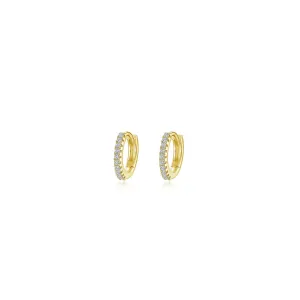 Lafonn Simulated Diamond 10mm Huggie Hoop Earrings E0619CLG00