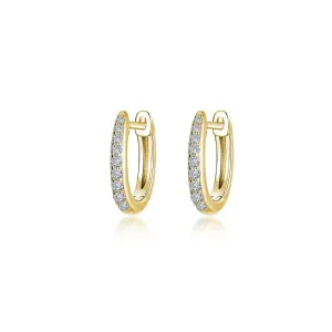 Lafonn Simulated Diamond Dainty Huggie Hoop Earrings BE006CLG00