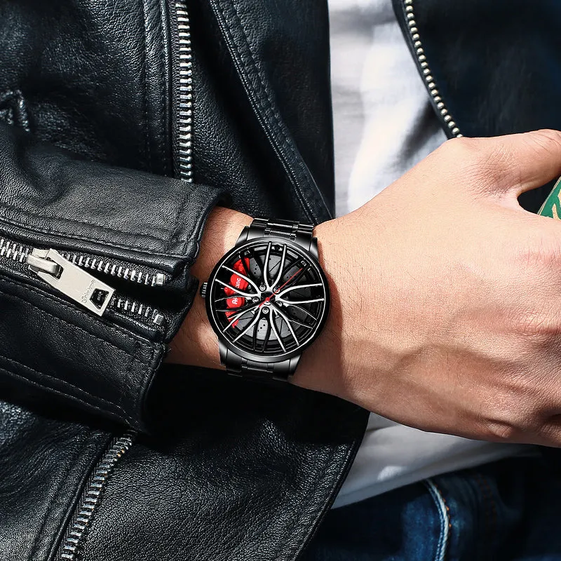 Luxury Sports Car Wheel Watch