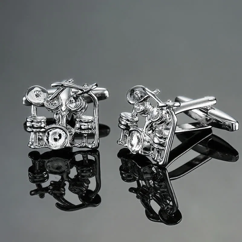 Men's Stylish Music Instrument Note Cufflinks