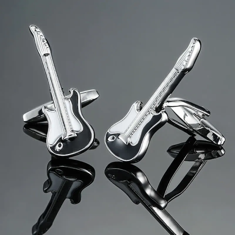 Men's Stylish Music Instrument Note Cufflinks