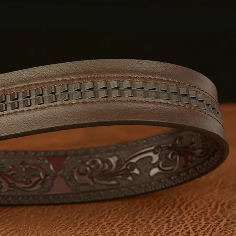 Men's Three-dimensional Eagle Head Leather Belt