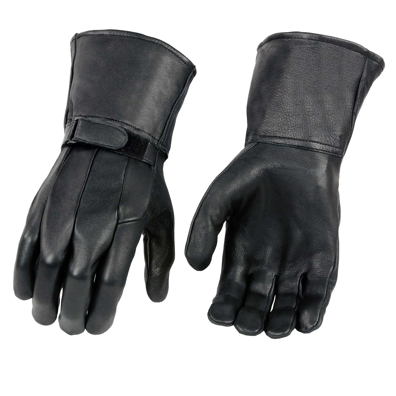 Milwaukee Leather MG7505 Men's Black Gauntlet Leather Winter