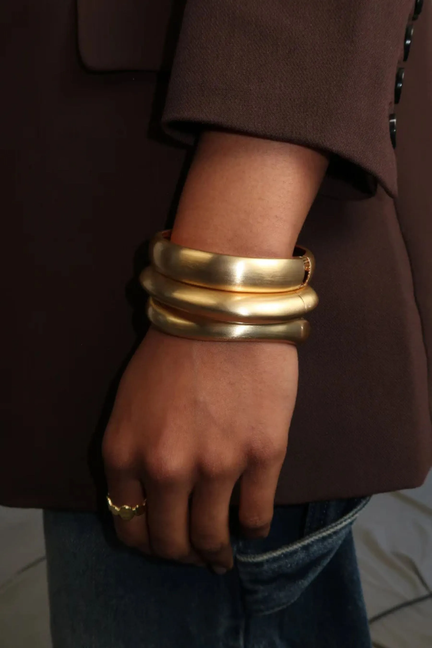 Olivia Brushed Bracelet | Gold