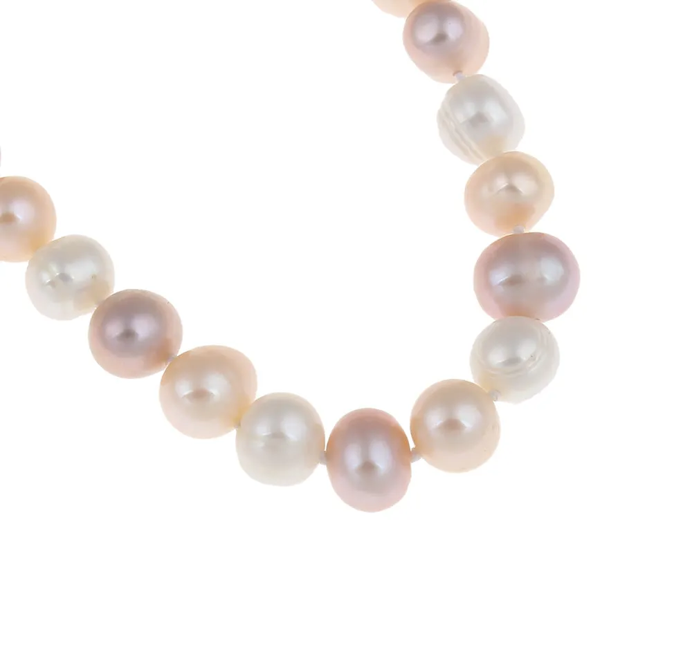 Pearl Necklace for Women | 8-9mm Multicolour  Freshwater Pearl Necklace