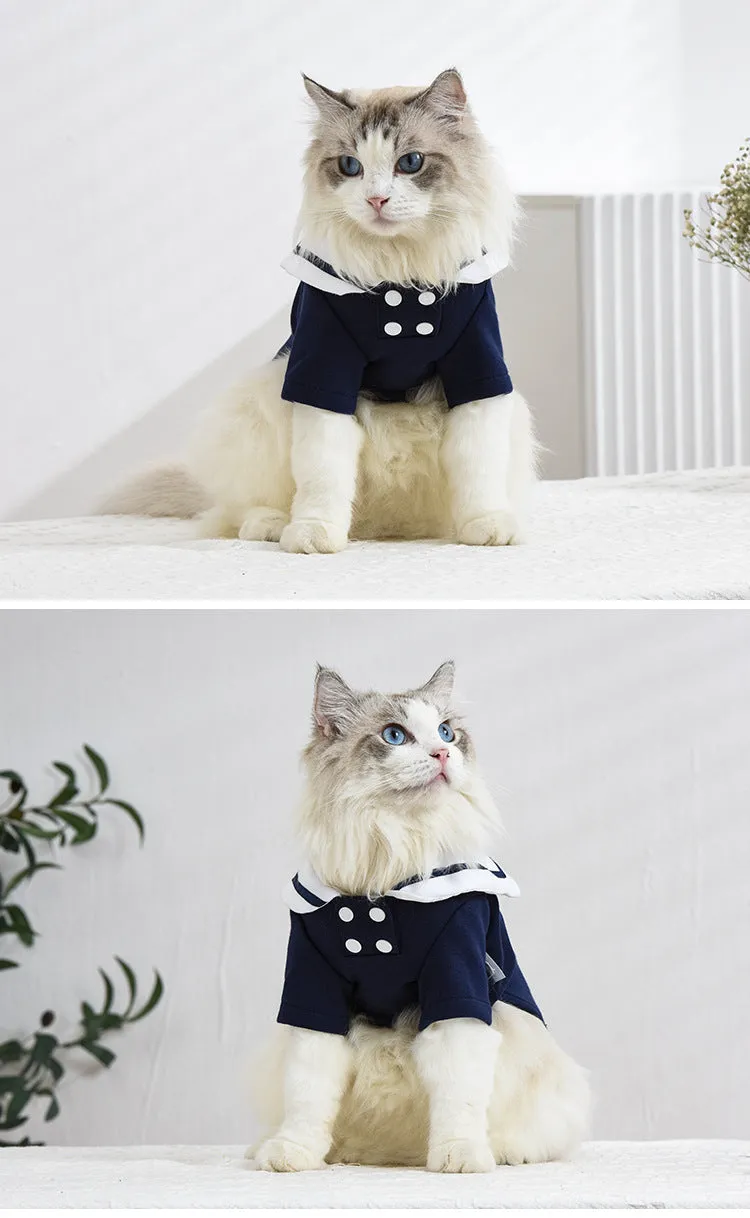 Pet Clothes College Uniform Style Skirt Cat Clothing