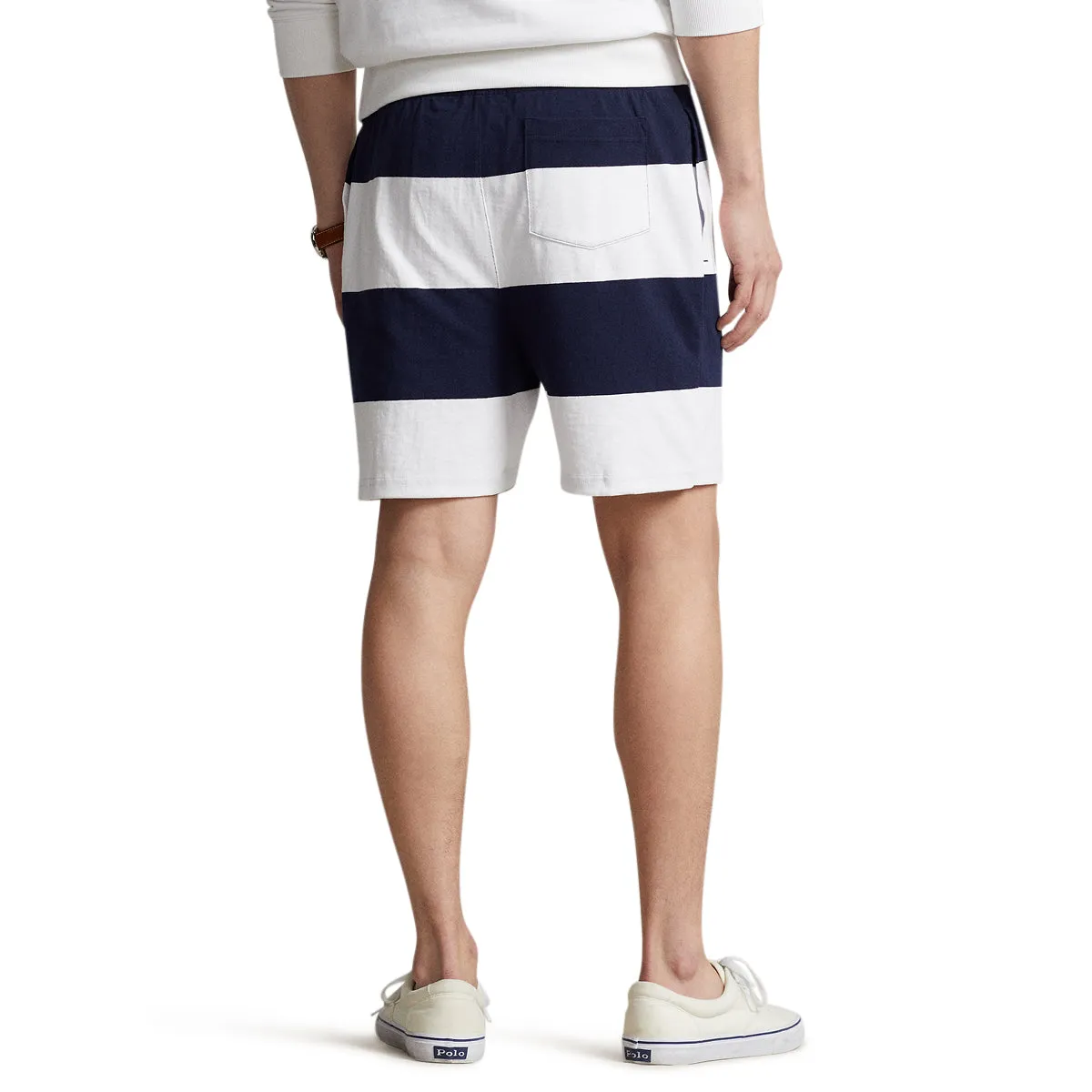 Polo Ralph Lauren Men's 6-Inch Polo Bear Yarn Died Striped Jersey Shorts 710909726001