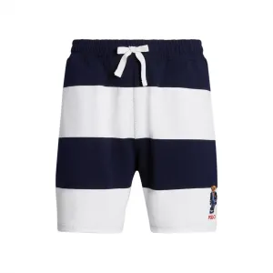 Polo Ralph Lauren Men's 6-Inch Polo Bear Yarn Died Striped Jersey Shorts 710909726001