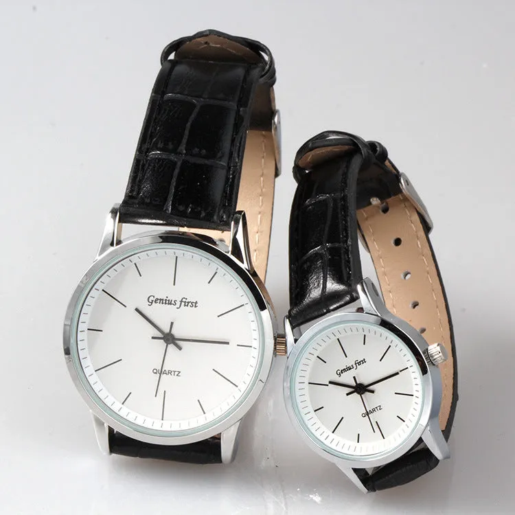 Quartz Watch Gift Watch Fashion Belt Same Style Men's and Women's Watch Student's Watch Cheap Couple Watch Pair