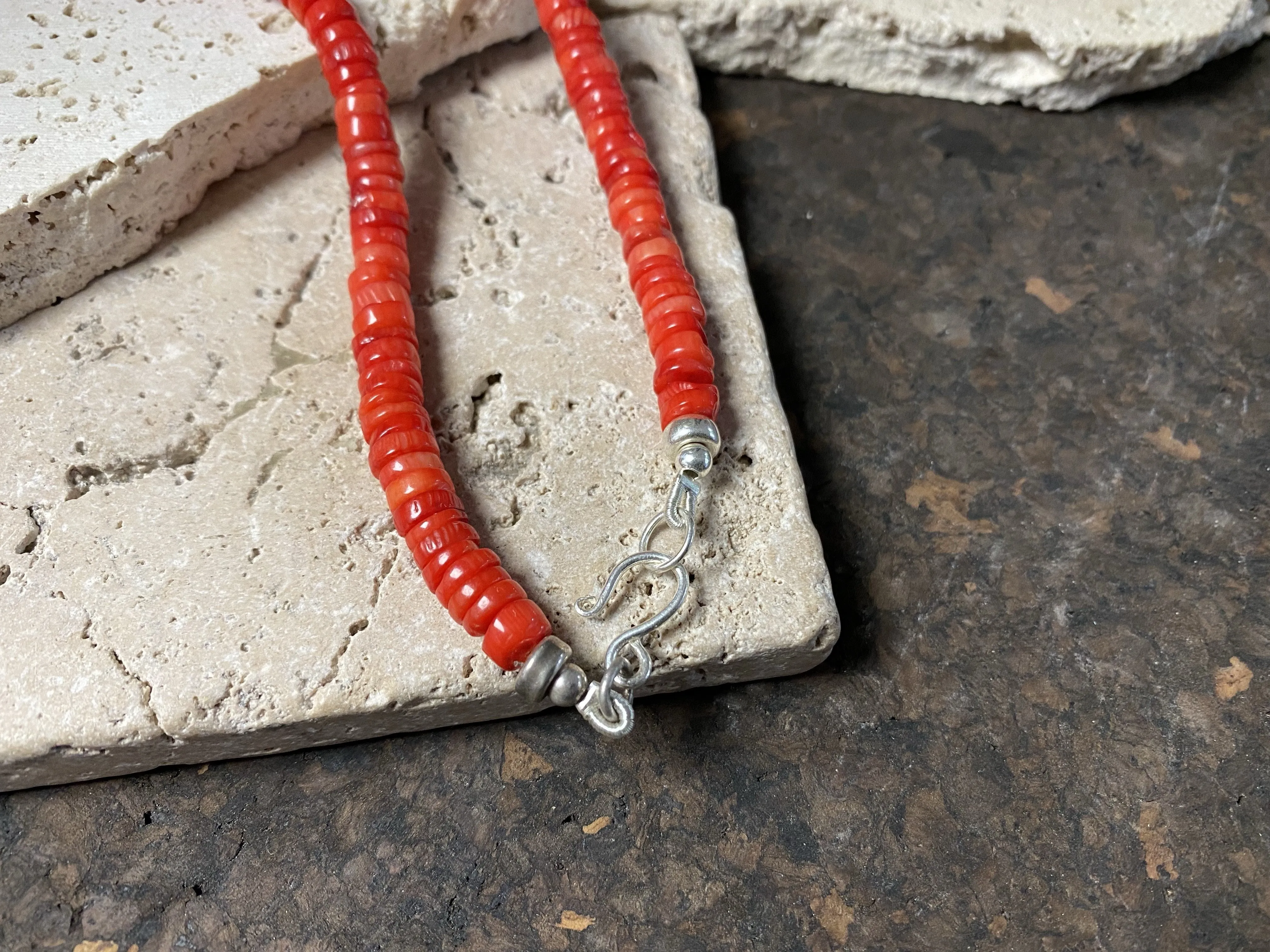 Red Coral Choker Necklace