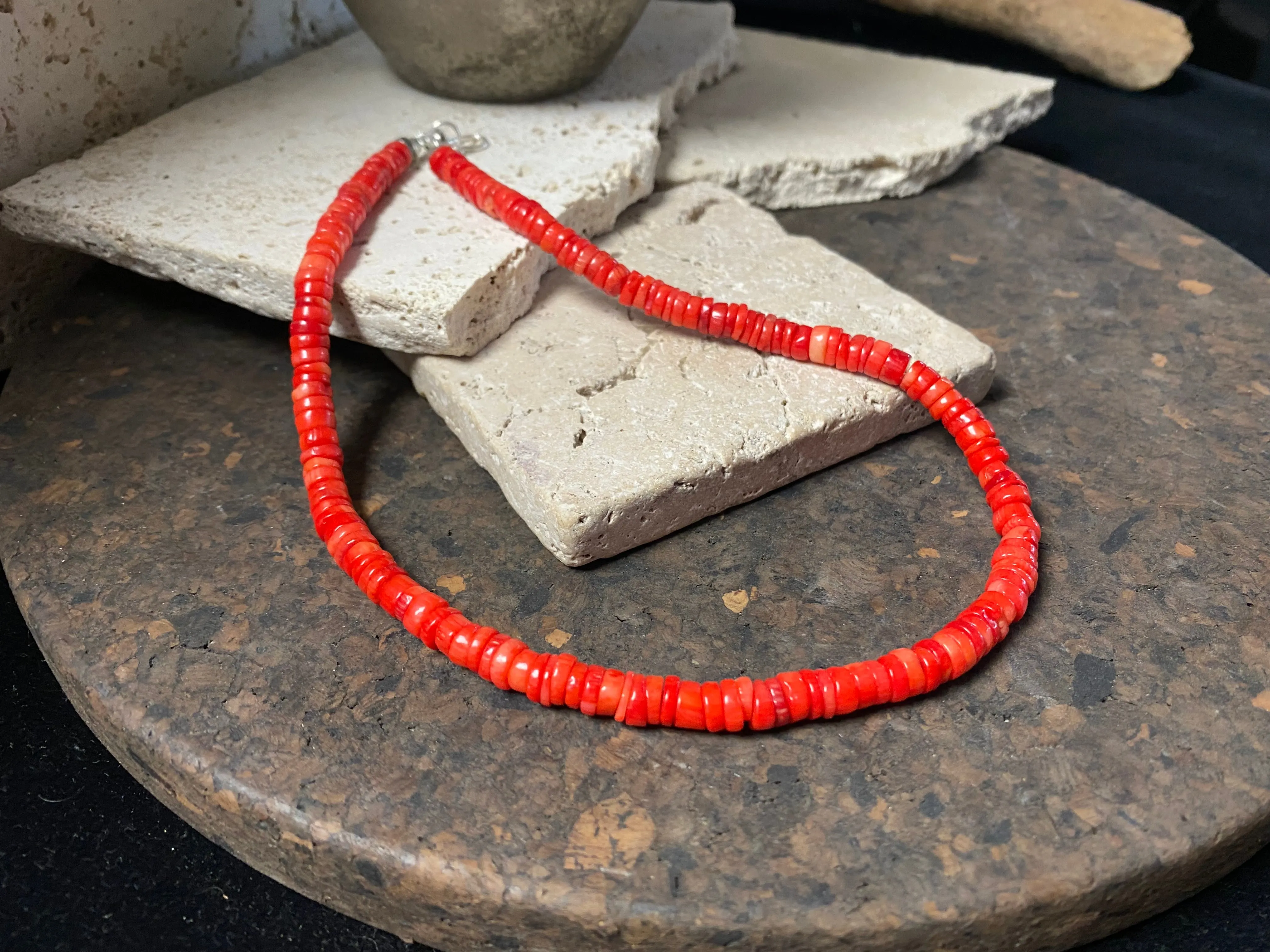 Red Coral Choker Necklace