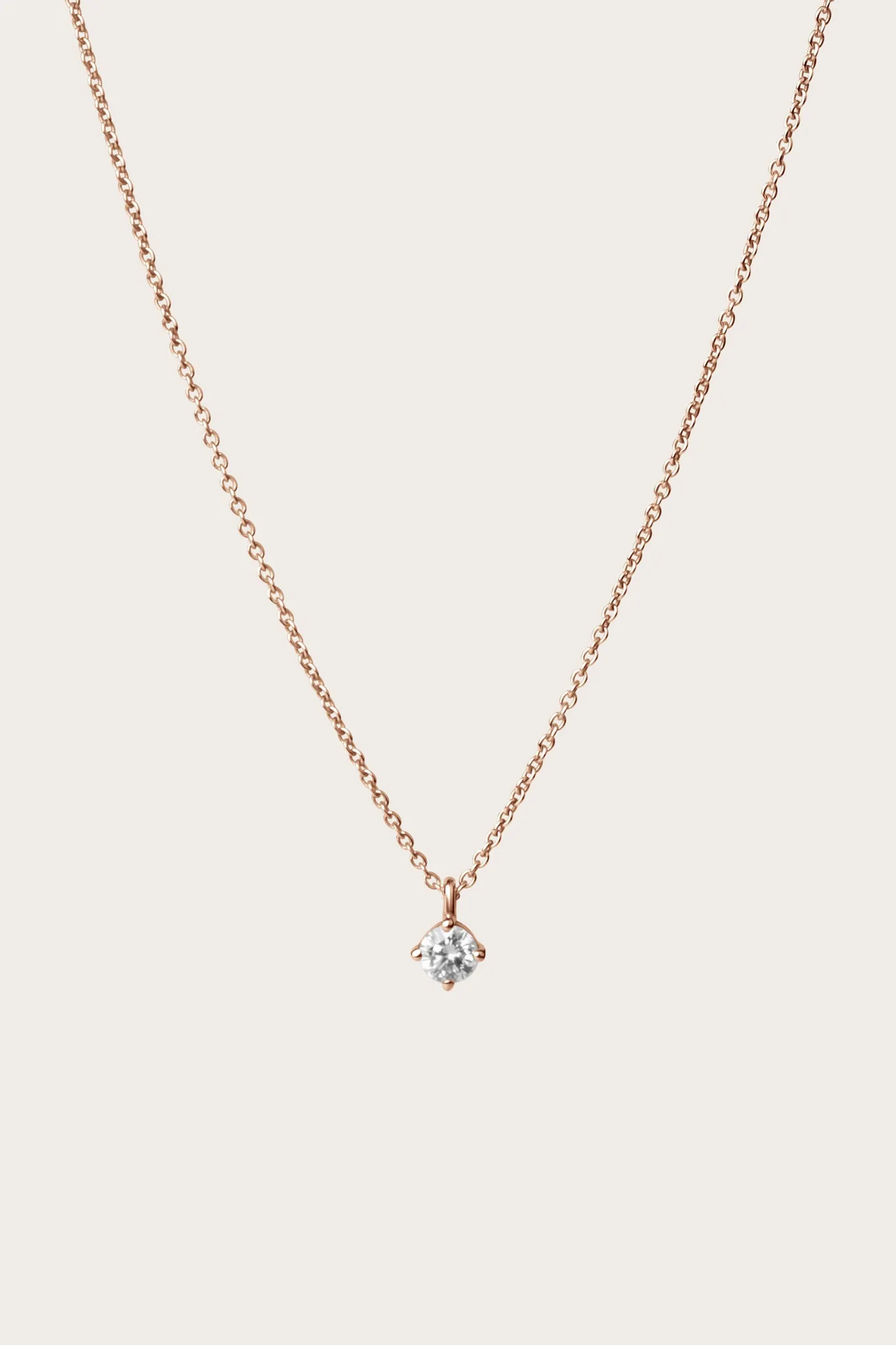 Round Diamond Pendant Necklace