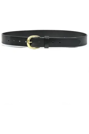 Simple Buckle Belt - Black