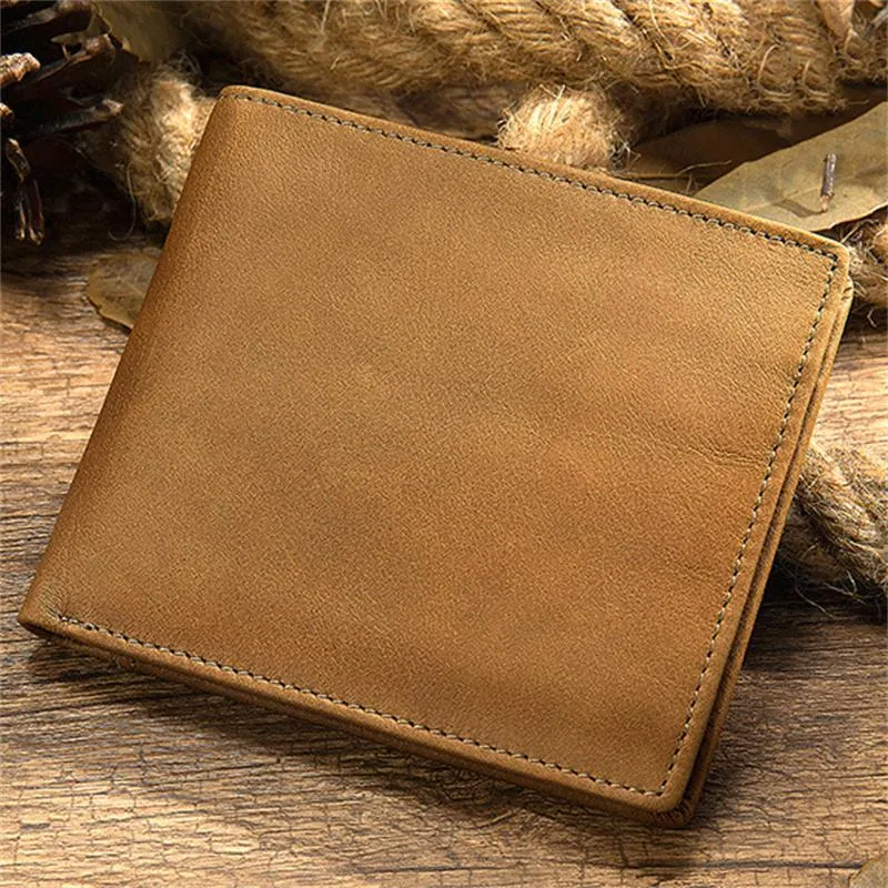 Simple Style Leather Wallet Men's Coin Purse