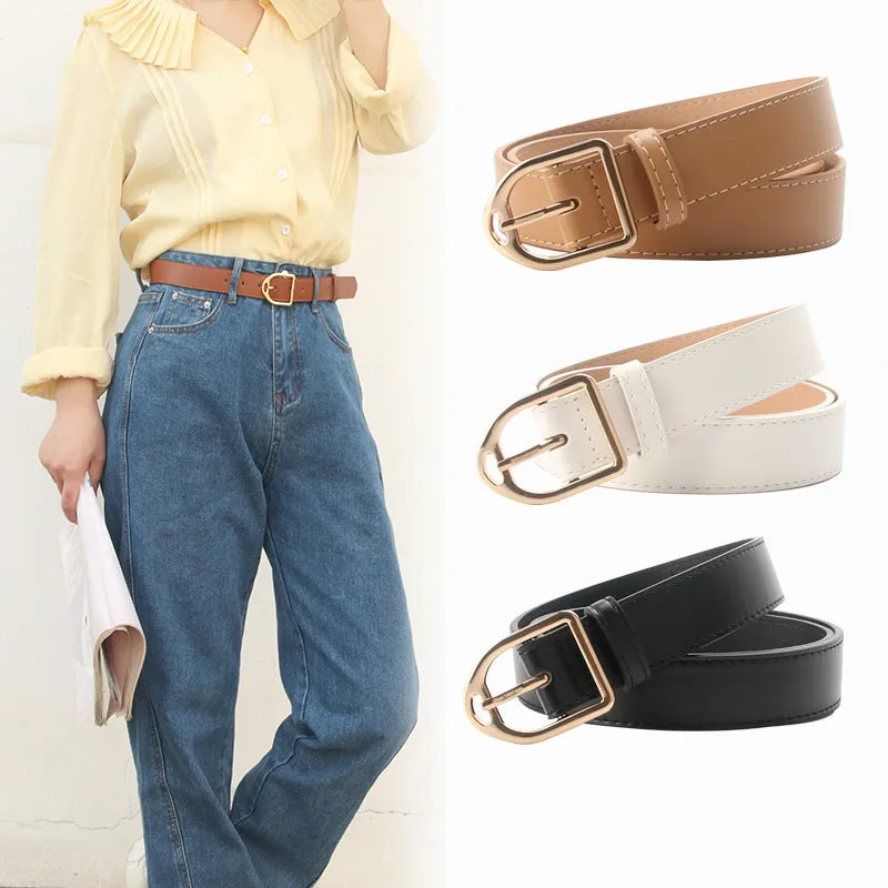 Simple Temperament Decoration Belt Jeans Strap All-Match Female Student Belt