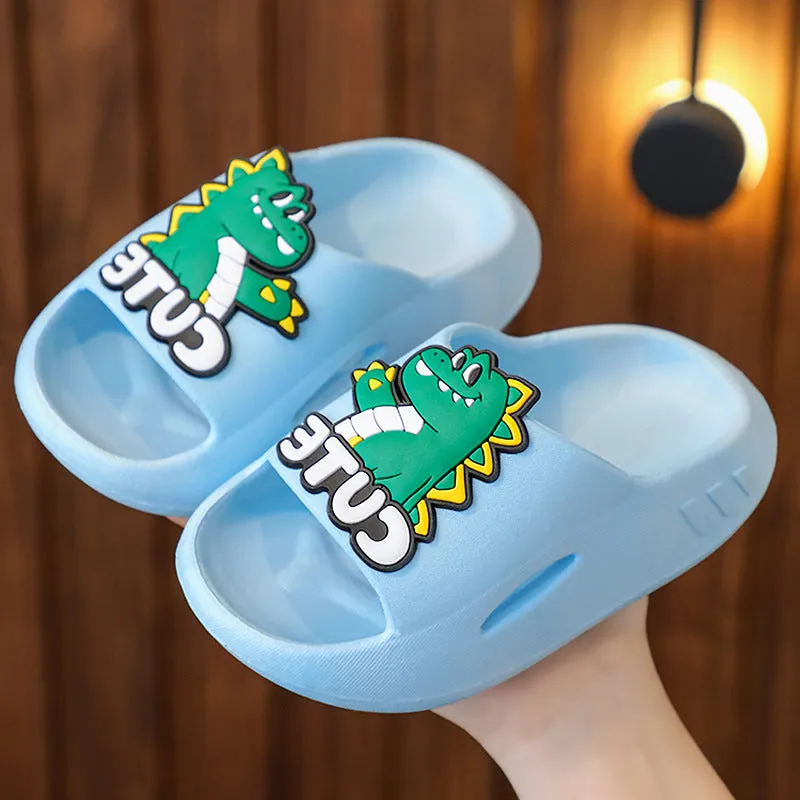 Summer non-slip thickened cartoon cute girl baby kindergarten boy child indoor children's slippers with poop feeling