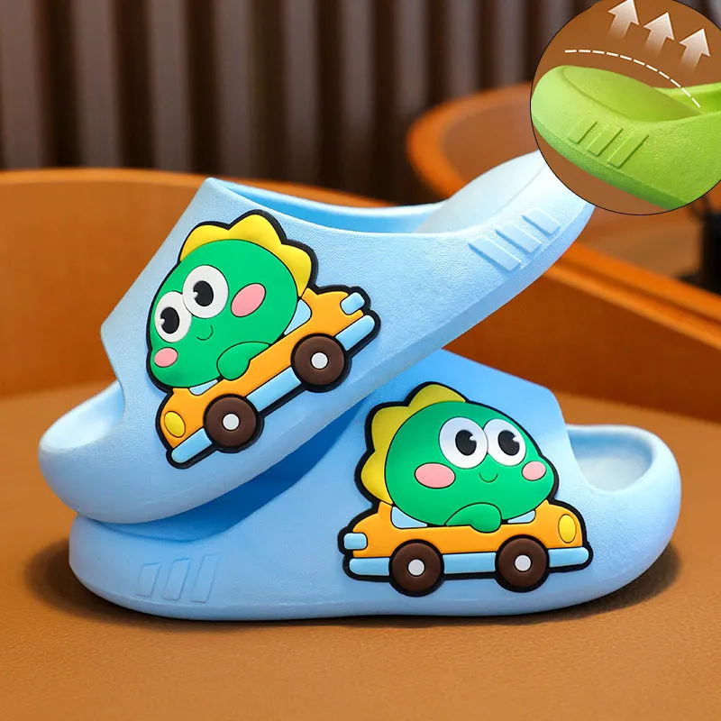 Summer non-slip thickened cartoon cute girl baby kindergarten boy child indoor children's slippers with poop feeling