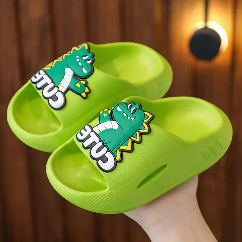 Summer non-slip thickened cartoon cute girl baby kindergarten boy child indoor children's slippers with poop feeling