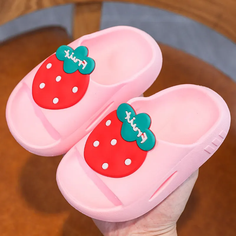 Summer non-slip thickened cartoon cute girl baby kindergarten boy child indoor children's slippers with poop feeling