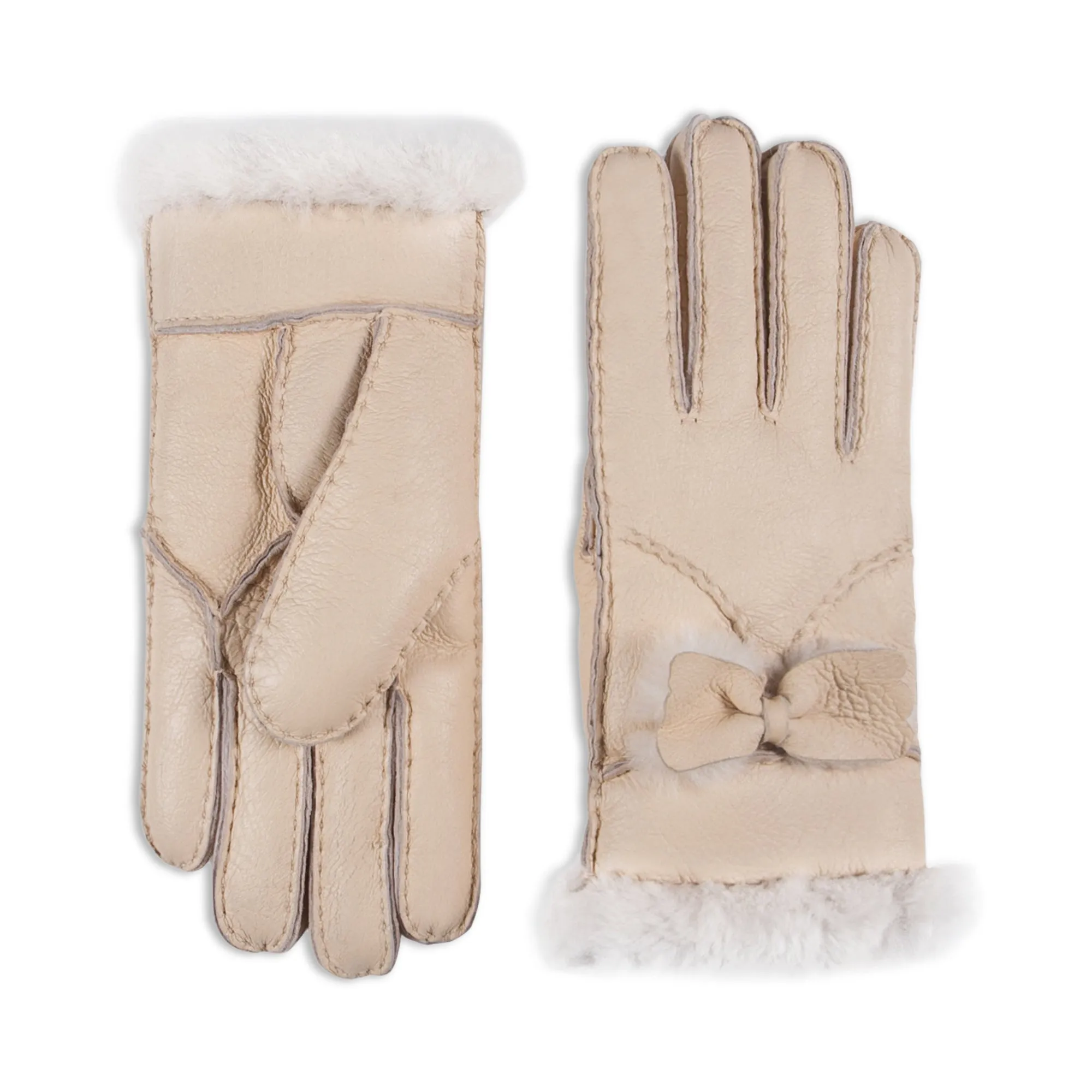 YISEVEN Womens Shealring Sheepskin Leather Gloves